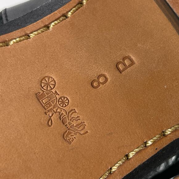 Coach Ankle Boots Womens Size 8B 8 B Black Suffolk Patchwork Leather Booties - Picture 11 of 12